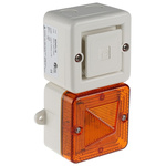 e2s SONFL1X Series Amber Sounder Beacon, 115 V ac, IP66, Surface Mount, 100dB at 1 Metre