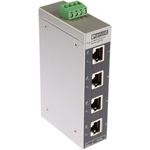 Phoenix Contact Ethernet Switch, 5 RJ45 port, 24V dc, 100Mbit/s Transmission Speed, DIN Rail Mount FL SWITCH SFN 5TX