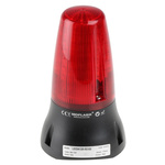 Moflash LEDA125 Series Red Buzzer Beacon, 24 V dc, IP65, Surface Mount, 90dB at 1 Metre