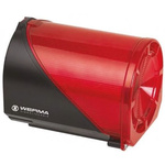 Werma 444 Series Red Sounder Beacon, 24 V ac/dc, IP65, Surface Mount, 114dB at 1 Metre