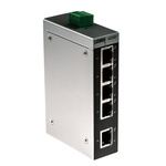 Phoenix Contact Unmanaged Ethernet Switch, 5 RJ45 port, 24V dc, 100Mbit/s Transmission Speed, DIN Rail Mount FL SWITCH
