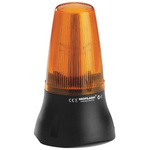 Moflash LEDA 125 Series Amber Buzzer Beacon, 115 V ac, IP65, Base Mount, 90dB at 1 Metre