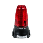 Moflash LEDA125 Series Red Buzzer Beacon, 115 V ac, IP65, Base Mount, 90dB at 1 Metre