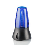 Moflash LEDA125 Series Blue Buzzer Beacon, 230 V ac, IP65, Base Mount, 90dB at 1 Metre