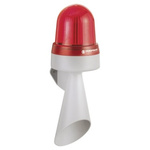 Werma 435 Series Red Horn Beacon, 10 → 48 V ac/dc, Bracket Mount, 108dB at 1 Metre