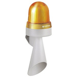 Werma Yellow Horn Beacon, 10 → 48 V ac, IP65, Wall Mount, 108dB at 1 Metre