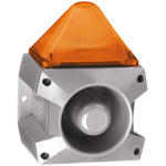 Pfannenberg PA X 5-05 Series Amber Sounder Beacon, 24 V dc, Base Mount, 100dB at 1 Metre