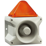 Pfannenberg PA X 10-10 Series Amber Sounder Beacon, 230 V ac, Base Mount, 110dB at 1 Metre