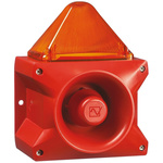 Pfannenberg PA X 10-10 Series Amber Sounder Beacon, 24 V dc, Base Mount, 110dB at 1 Metre