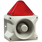 Pfannenberg PA X 10-10 Series Red Sounder Beacon, 230 V ac, Base Mount, 110dB at 1 Metre