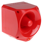 Klaxon Nexus Pulse Series Red Sounder Beacon, 17 → 60 V dc, IP66, Base Mount, 110dB at 1 Metre