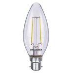 Sylvania ToLEDo B22 LED GLS Bulb 2.2 W(23W), 2400K, Warm White, Candle shape