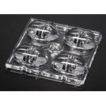 Ledil C13858_STRADA-2X2-XW, Strada-Module Series 4-Way LED Lens, Square Beam