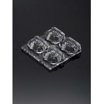 Ledil C16181_STRADA-2X2-ME-N, STRADA Series 4-Way LED Lens, Asymmetric Beam