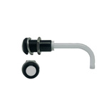 RHD-0700-1500-F9PD67PR Bivar, Panel Mount Right Angle LED Light Pipe, Diffused Round Lens