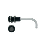 RHD-0700-2000-F9PS67PR Bivar, Panel Mount Right Angle LED Light Pipe, Smoke Round Lens