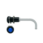 RHD-0700-2500-F9PZB67PR Bivar, Panel Mount Right Angle LED Light Pipe, Blue Round Lens