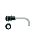 RHD-0700-3000-F9P67PR Bivar, Panel Mount Right Angle LED Light Pipe, Clear Round Lens