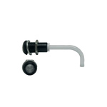 RHD-0900-1500-F9PZ67PR Bivar, Panel Mount Right Angle LED Light Pipe, Clear Round Lens