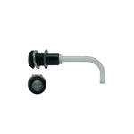 RHD-0900-2500-F9PZ67PR Bivar, Panel Mount Right Angle LED Light Pipe, Clear Round Lens