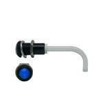 RHD-0900-2500-F9PZB67PR Bivar, Panel Mount Right Angle LED Light Pipe, Blue Round Lens