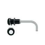 RHD-1100-2000-F9P67PR Bivar, Panel Mount Right Angle LED Light Pipe, Clear Round Lens