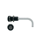 RHD-1100-2000-F9PS67PR Bivar, Panel Mount Right Angle LED Light Pipe, Smoke Round Lens