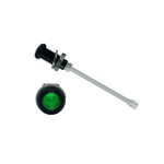 RHD-1160-F6PZG67PR Bivar, Panel Mount Vertical LED Light Pipe, Green Round Lens