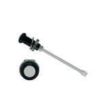 RHD-1640-F9PD67PR Bivar, Panel Mount Vertical LED Light Pipe, Diffused Round Lens