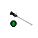 RHD-1660-F6PZG67PR Bivar, Panel Mount Vertical LED Light Pipe, Green Round Lens