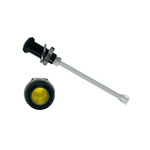 RHD-1660-F6PZY67PR Bivar, Panel Mount Vertical LED Light Pipe, Yellow Round Lens
