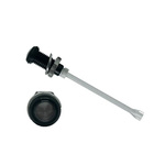 RHD-1890-F9PS67PR Bivar, Panel Mount Vertical LED Light Pipe, Smoke Round Lens