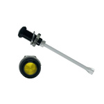 RHD-1890-F9PZY67PR Bivar, Panel Mount Vertical LED Light Pipe, Yellow Round Lens