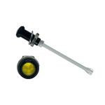 RHD-1910-F6PZY67PR Bivar, Panel Mount Vertical LED Light Pipe, Yellow Round Lens