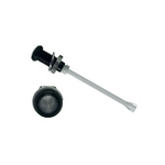 RHD-2140-F9PZ67PR Bivar, Panel Mount Vertical LED Light Pipe, Clear Round Lens