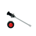 RHD-2140-F9PZR67PR Bivar, Panel Mount Vertical LED Light Pipe, Red Round Lens