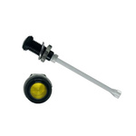 RHD-2140-F9PZY67PR Bivar, Panel Mount Vertical LED Light Pipe, Yellow Round Lens
