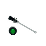 RHD-2160-F6PZG67PR Bivar, Panel Mount Vertical LED Light Pipe, Green Round Lens