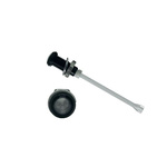 RHD-910-F6PZ67PR Bivar, Panel Mount Vertical LED Light Pipe, Clear Round Lens