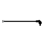 SZR1-10.00-F4PD54 Bivar, Panel Mount Right Angle Flexible LED Light Pipe, Round Lens