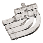 515-1023F Dialight, PCB Mounted 4-Way Right Angle LED Light Pipe, Quad-Level-Row Clear Square Lens