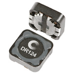 Cooper Bussmann, DR124, 0124 Shielded Wire-wound SMD Inductor with a Ferrite Core, 220 μH ±20% Wire-Wound 1.15A Idc