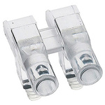 1271.1002 MENTOR, PCB Mounted 2-Way Right Angle LED Light Pipe, Clear Round Lens
