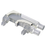 1270.1001 MENTOR, PCB Mounted 2-Way Right Angle LED Light Pipe, Bi-Level-Row Clear Round Lens