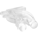 1280.1020 MENTOR, PCB Mounted 2-Way Right Angle LED Light Pipe, Bi-Level-Row Clear Round Lens