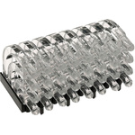 1279.1008 MENTOR, PCB Mounted 32-Way Right Angle LED Light Pipe, Quad-Level-Row Clear Dome Lens
