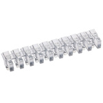 1273.1010 MENTOR, PCB Mounted 10-Way Right Angle LED Light Pipe, Clear Rectangle Lens
