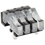 1278.1004 MENTOR, PCB Mounted 4-Way Right Angle LED Light Pipe, Clear Rectangle Lens