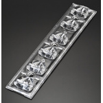 Ledil C13140_STRADA-T-6X1-DWC, Strada-Module Series LED Lens, Asymmetric Rectangular Beam