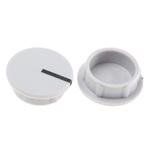 Sifam Potentiometer Knob Cap, 15mm Knob Diameter, Grey, For Use With Collet Knob